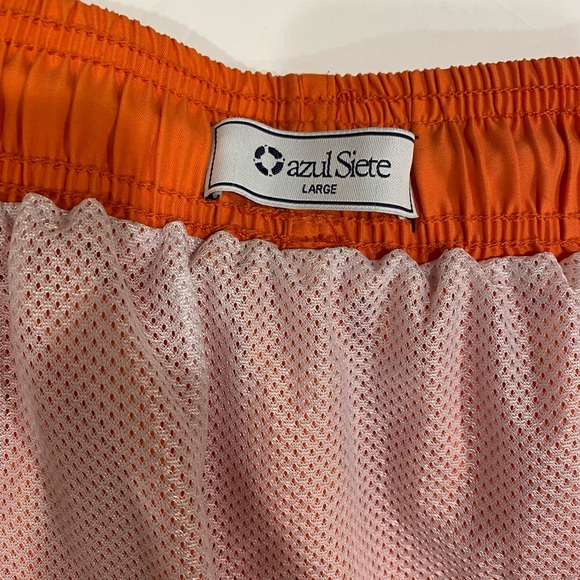 azul Siete Men’s Orange Swim Trunks - Picture 7 of 11